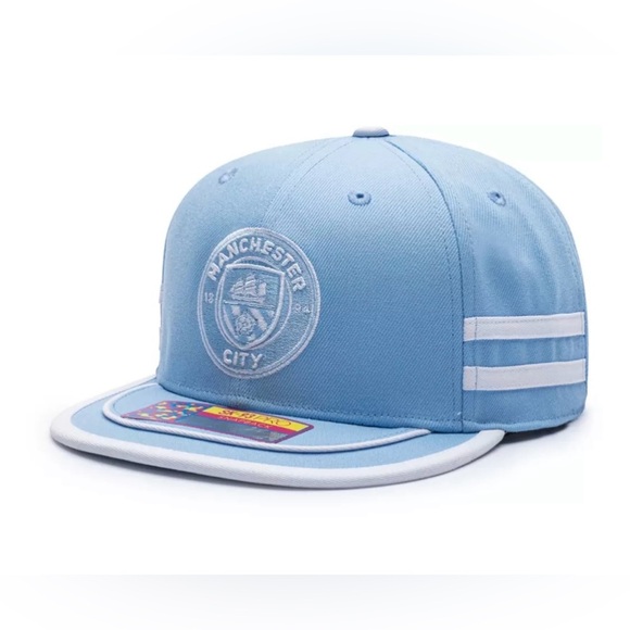 Fan Ink Manchester City Light Blue Snapback Adjustable Hat - Picture 5 of 5
